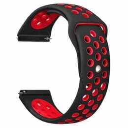 Ремешок BeCover Nike Style для Amazfit Stratos 1/2/2S/3/GTR 2/GTR 47mm/GTR Lite 47mm/Nexo/Pace Black-Red (705812)