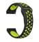 Фото - Ремінець BeCover Nike Style для Samsung Galaxy (20mm)/Watch 5/ Watch 4 40/44mm/Watch 4 Classic 42mm/Watch Active/Active 2 40/44mm/Watch 3 41mm/Gear S2/Classic/Gear Sport Black-Yellow (705697) | click.ua