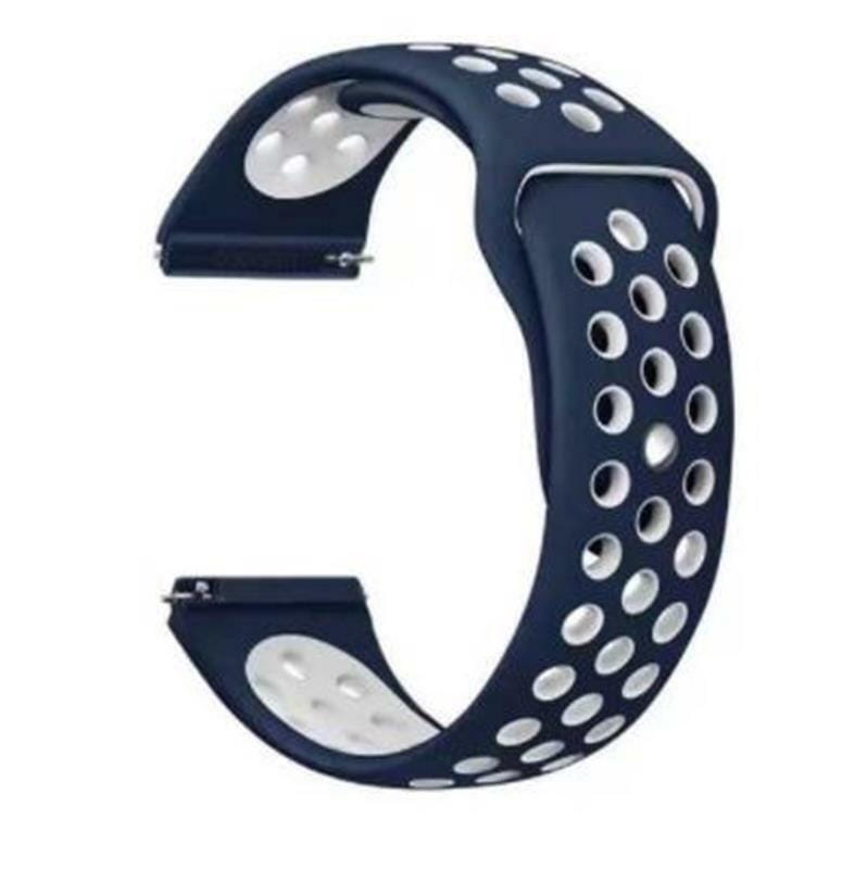 Ремінець BeCover Nike Style для Samsung Galaxy Watch 3 45mm/Gear S3 Classic/Gear S3 Frontier Blue-White (705788)