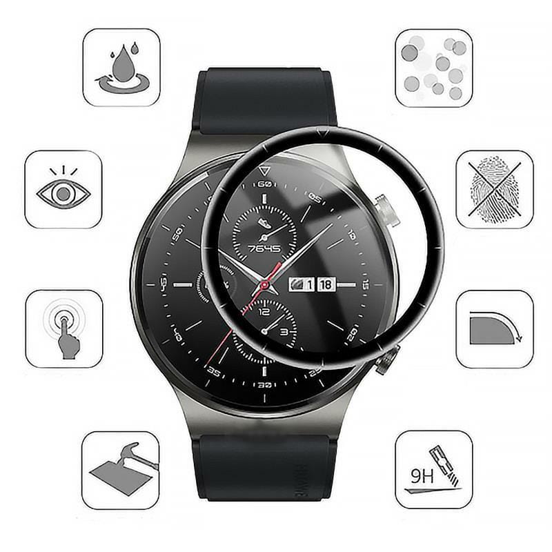 Захисна плівка BeCover для Huawei Watch GT 2 Pro Black (706044)