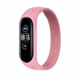 Ремешок BeCover Elastic Nylon Style для Xiaomi Mi Smart Band 5/Mi Smart Band 6 Size S Pink (706141)