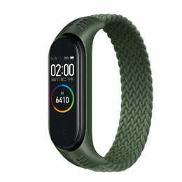 Ремешок BeCover Elastic Nylon Style для Xiaomi Mi Smart Band 5/Mi Smart Band 6 Size L Khaki (706161)