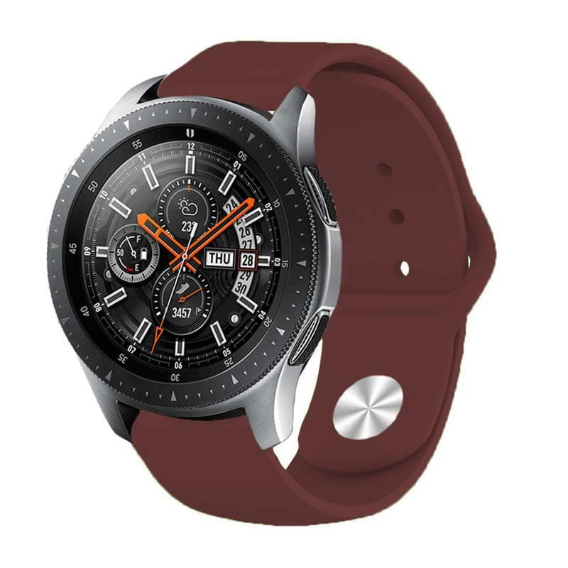 Силиконовый ремешок BeCover для Samsung Galaxy Watch 42mm/Watch Active/Active 2 40/44mm/Watch 3 41mm/Gear S2 Classic/Gear Sport Dark Red (706169)