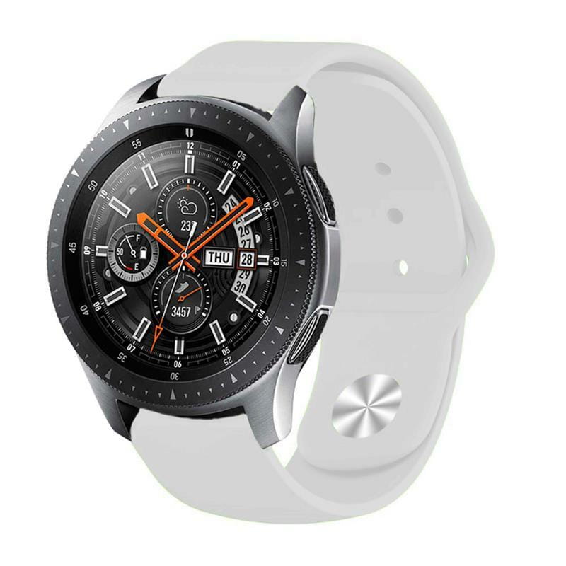 Силіконовий ремінець BeCover для Samsung Galaxy (20mm)/Watch 5/ Watch 4 40/44mm/Watch 4 Classic 42mm/Watch Active/Active 2 40/44mm/Watch 3 41mm/Gear S2/Classic/Gear Sport White (706177)
