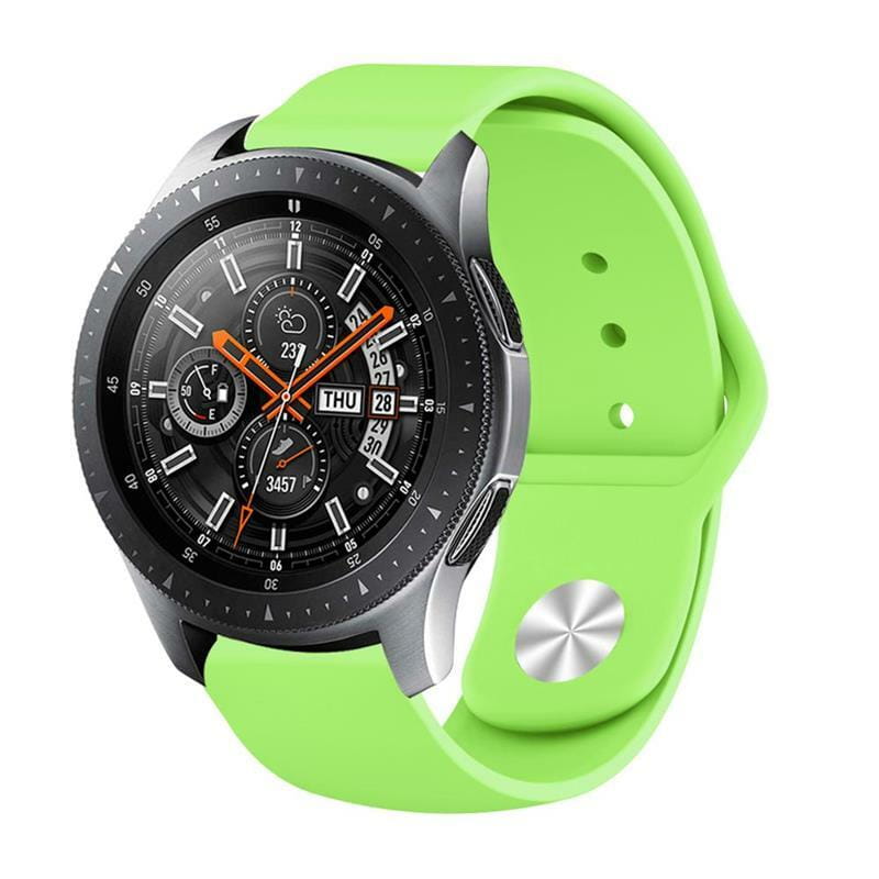 Силіконовий ремінець BeCover для Samsung Galaxy (20mm)/Watch 5/ Watch 4 40/44mm/Watch 4 Classic 42mm/Watch Active/Active 2 40/44mm/Watch 3 41mm/Gear S2/Classic/Gear Sport Lime (706183)