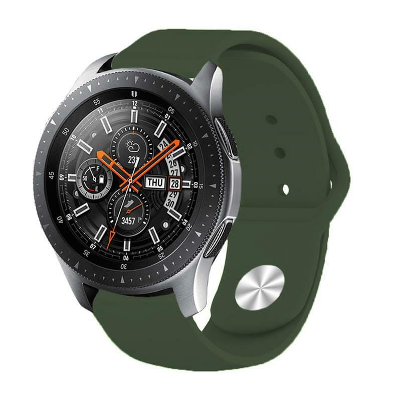 Силиконовый ремешок BeCover для Samsung Galaxy (20mm)/Watch 5/ Watch 4 40/44mm/Watch 4 Classic 42mm/Watch Active/Active 2 40/44mm/Watch 3 41mm/Gear S2/Classic/Gear Sport Green (706187)