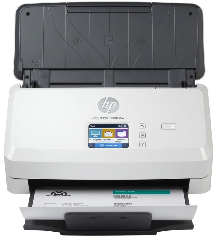 Документ-сканер А4 HP ScanJet Pro N4000 snw1 (6FW08A)