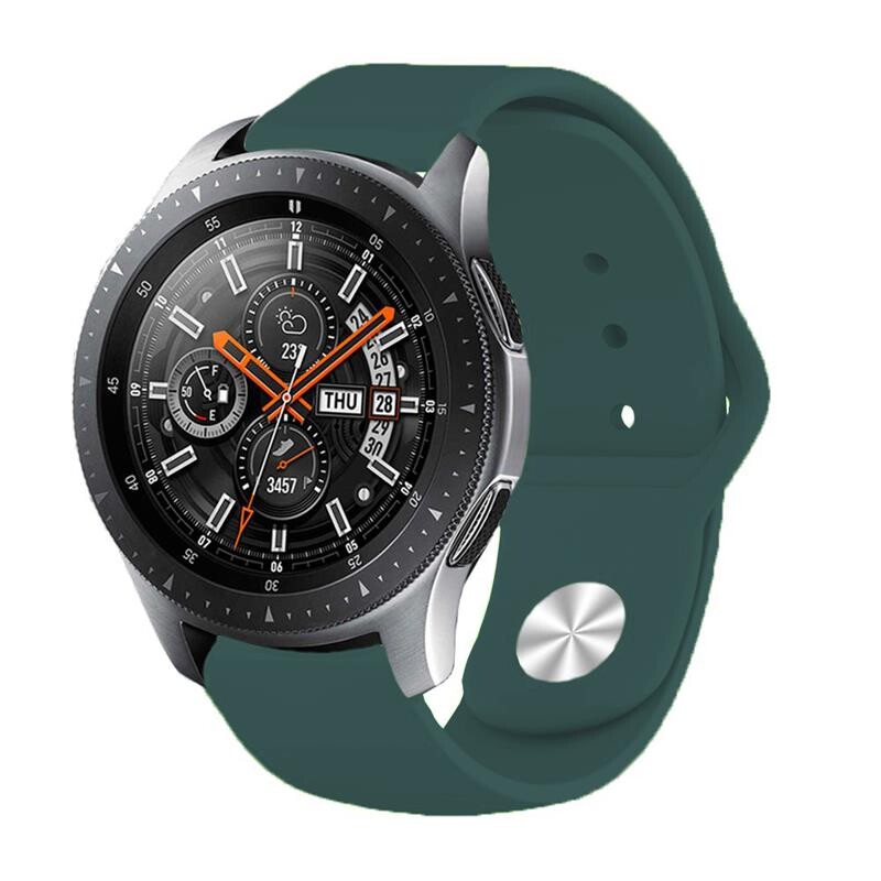 Силиконовый ремешок BeCover для Xiaomi iMi KW66/Mi Watch Color/Haylou LS01/Watch S1 Active Dark-Green (706366)