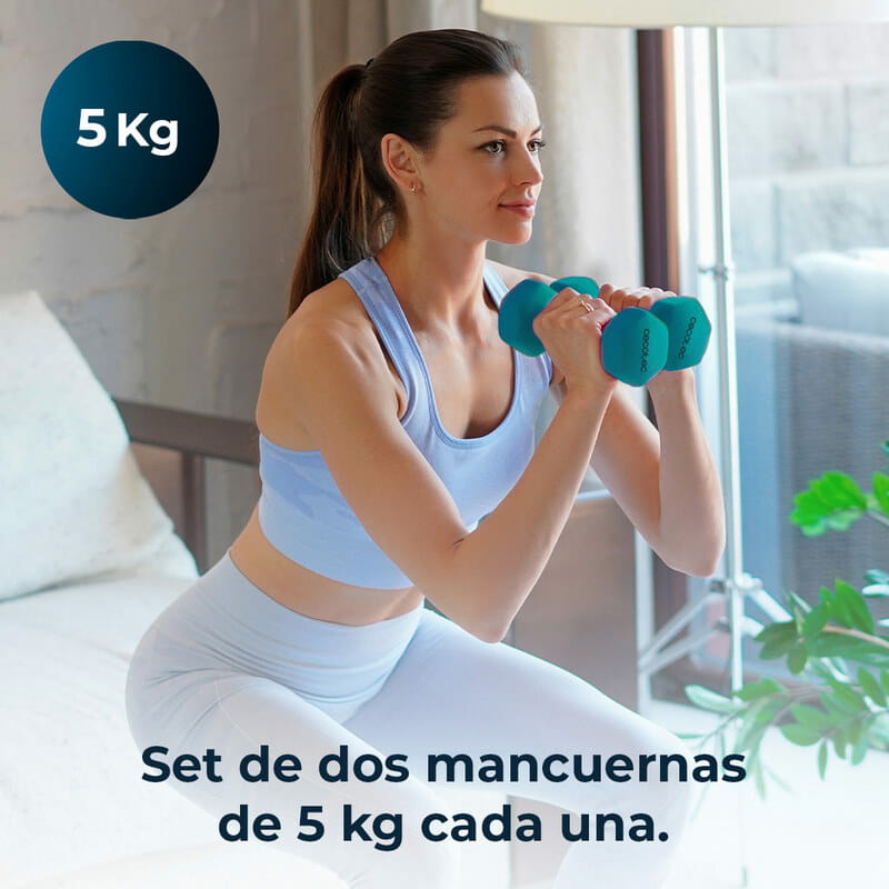 Гантелі Cecotec Drumfit 500 DoubleNeo (2шт по 5кг) (CCTC-07202)