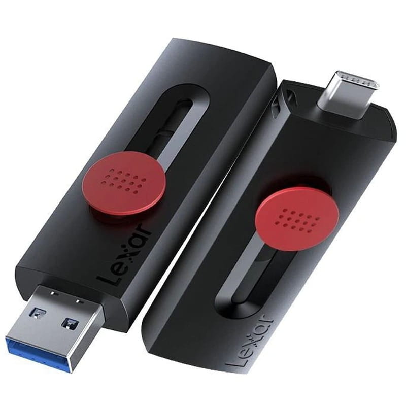 Флеш-накопичувач USB3.2 128GB Lexar Jump Drive Dual Drive D300 Black (LJDD300128G-BNBNG)