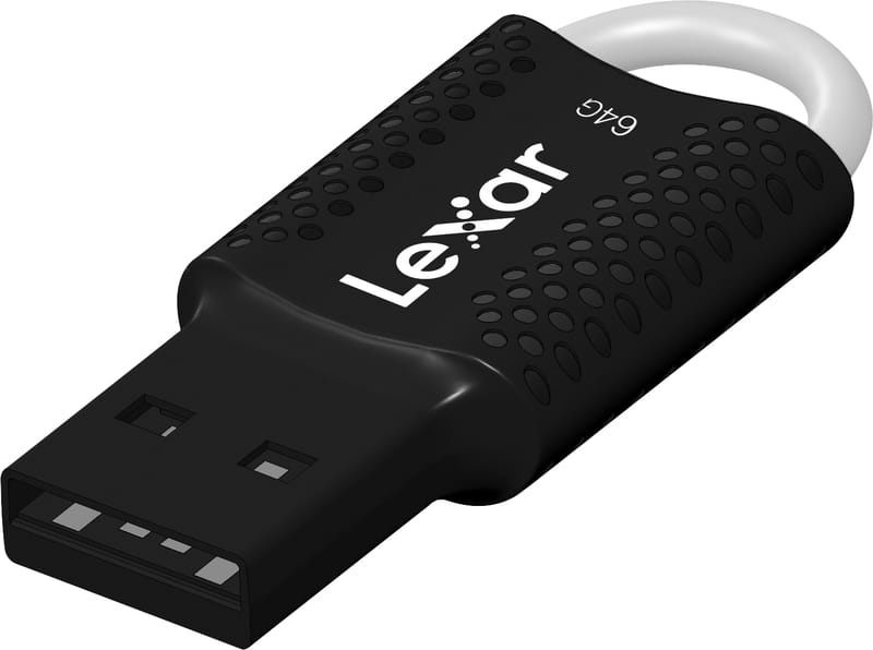 Флеш-накопичувач USB2.0 64GB Lexar JumpDrive V40 Black (LJDV40-64GAB)