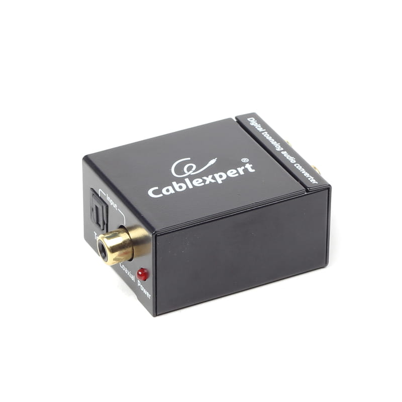 Цифро-аналоговый конвертор аудио-сигнала Cablexpert  Coaxial/TOSLINK-2xRCA  (DSC-OPT-RCA-001)