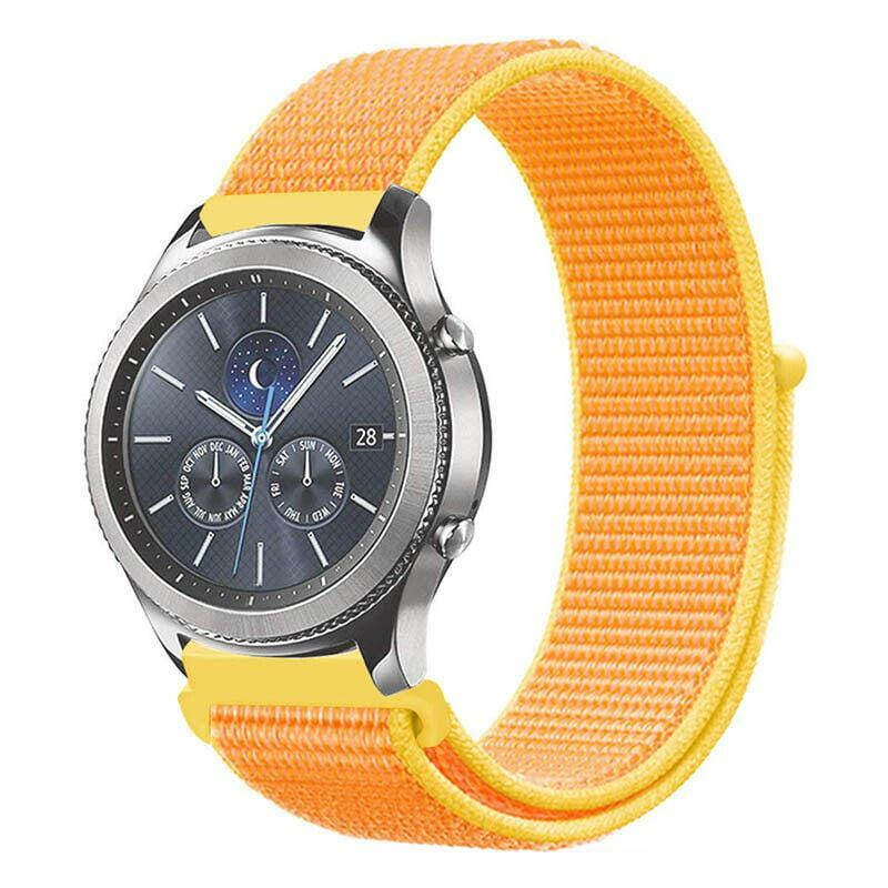 Ремешок BeCover Nylon Style для Samsung Galaxy Watch 42mm/Watch Active/Active 2 40/44mm/Watch 3 41mm/Gear S2 Classic/Gear Sport Yellow (705824)