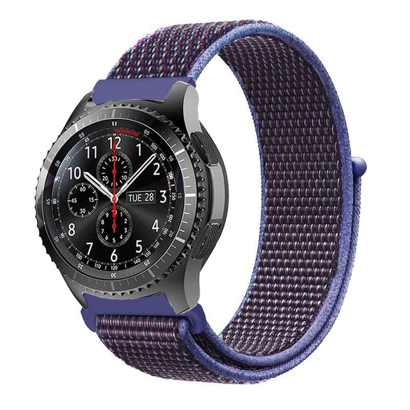 Ремешок BeCover Nylon Style для Xiaomi iMi KW66/Mi Watch Color/Haylou LS01/Watch S1 Active Purple (705884)