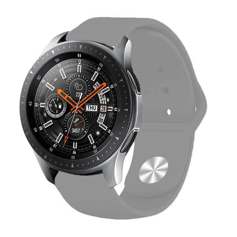 Силіконовий ремінець BeCover для Samsung Galaxy (20mm)/Watch 5/ Watch 4 40/44mm/Watch 4 Classic 42mm/Watch Active/Active 2 40/44mm/Watch 3 41mm/Gear S2/Classic/Gear Sport Gray (706180)
