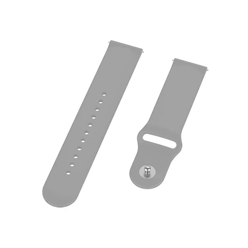 Силиконовый ремешок BeCover для Xiaomi iMi KW66/Mi Watch Color/Haylou LS01/Watch S1 Active Gray (706360)