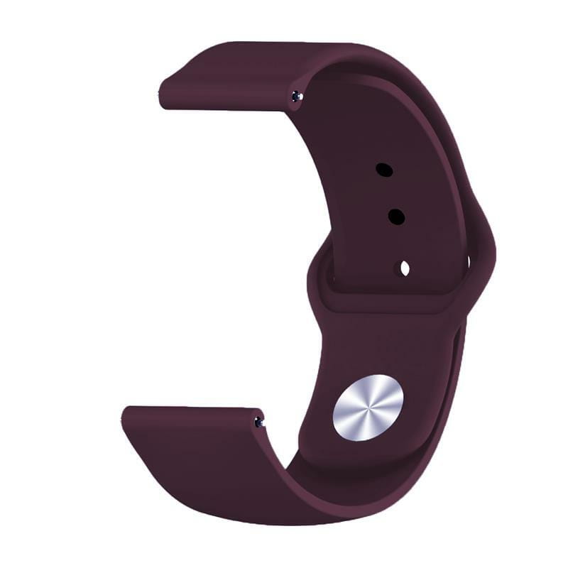 Силіконовий ремінець BeCover для Xiaomi iMi KW66/Mi Watch Color/Haylou LS01/Watch S1 Active Purple-Wine (706358)