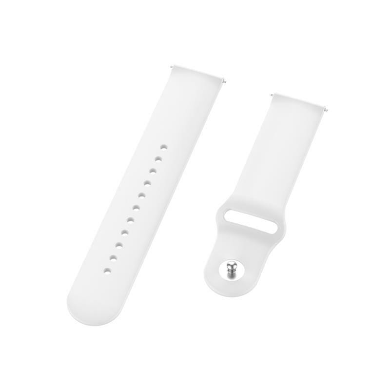 Силіконовий ремінець BeCover для Xiaomi iMi KW66/Mi Watch Color/Haylou LS01/Watch S1 Active White (706357)