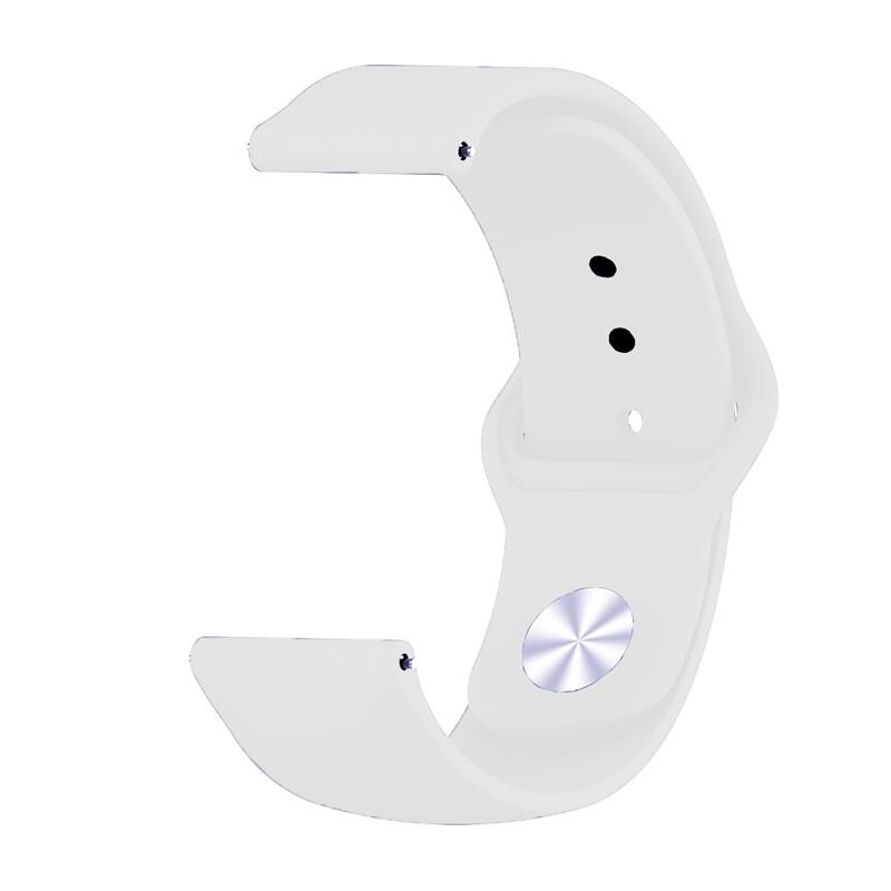 Силиконовый ремешок BeCover для Xiaomi iMi KW66/Mi Watch Color/Haylou LS01/Watch S1 Active White (706357)