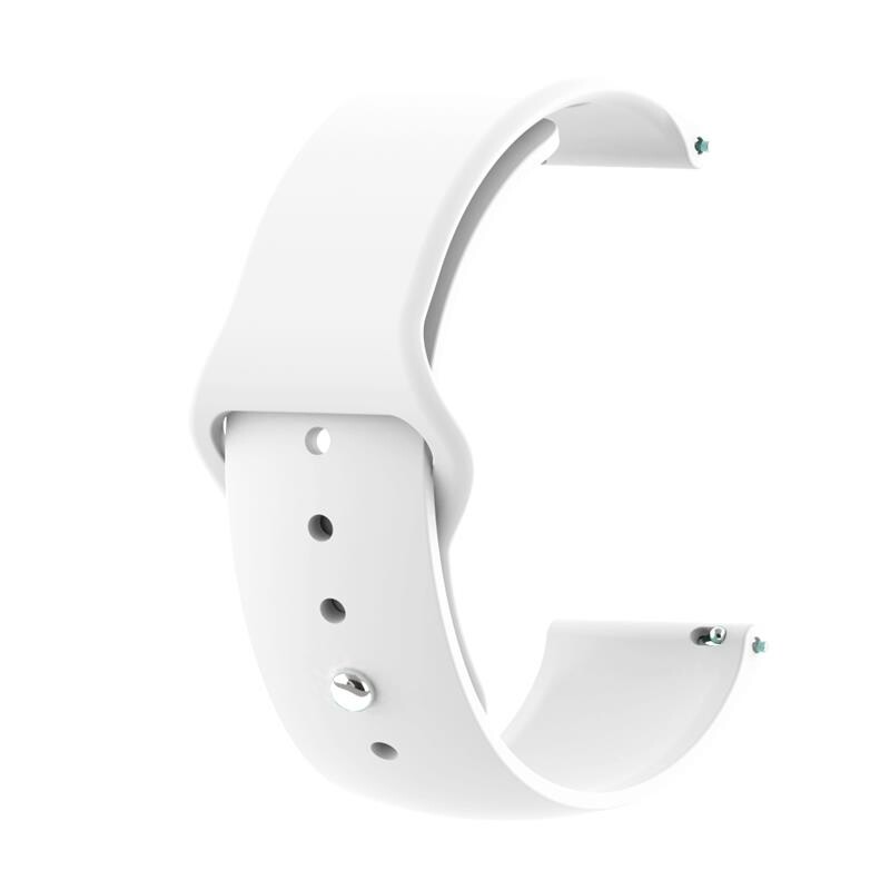 Силиконовый ремешок BeCover для Xiaomi iMi KW66/Mi Watch Color/Haylou LS01/Watch S1 Active White (706357)