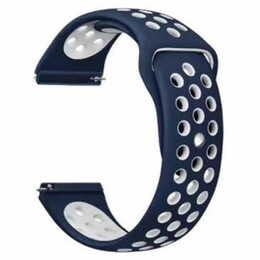 Ремешок BeCover Nike Style для Amazfit Stratos 1/2/2S/3/GTR 2/GTR 47mm/GTR Lite 47mm/Nexo/Pace Blue-White (705815)