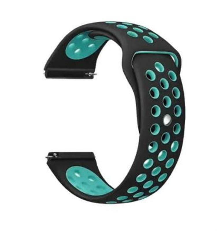 Ремешок BeCover Nike Style для Xiaomi Amazfit Bip/Bip Lite/Bip S Lite/GTR 42mm/GTS/TicWatch S2/TicWatch E Black-Blue (705701)