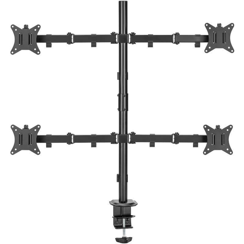 Настольное крепление для монитора Brateck LDT66-C048 17-32" Black (VESA100х100)