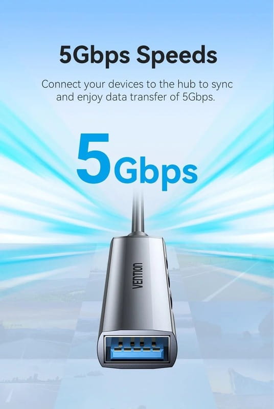 USB-хаб Vention CKPHB 4 ports Grey