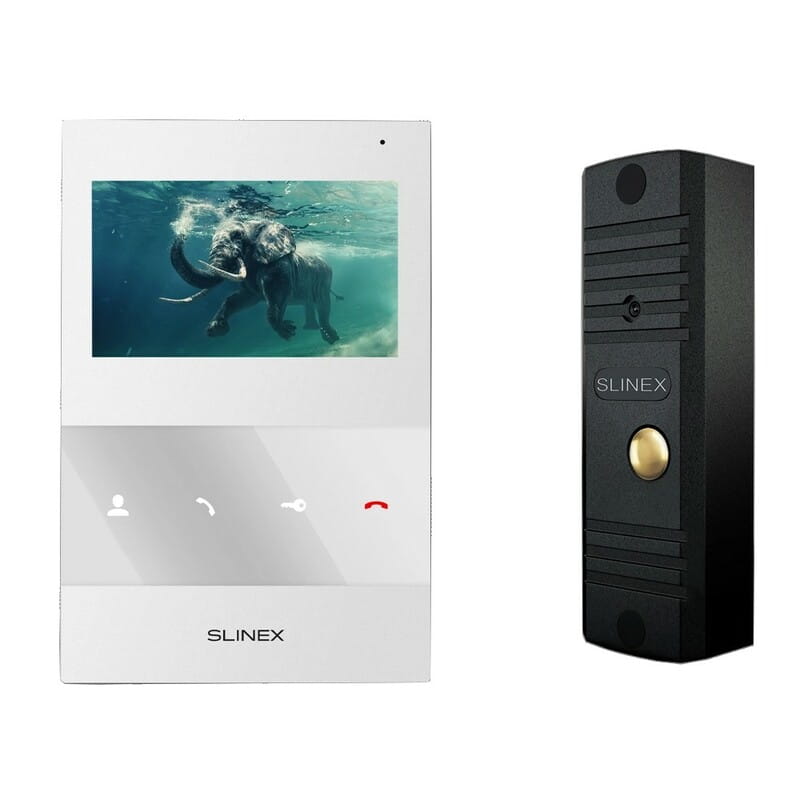 Комплект видеодомофона Slinex SQ-04M(White) + ML-16НR(Black)