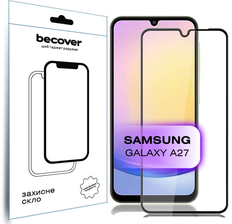 Захисне скло BeCover для Samsung Galaxy А27 SM-A276 Black (714914)