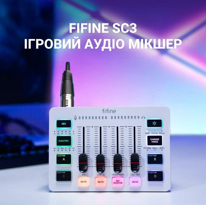 Микшерный пульт Fifine SC3W