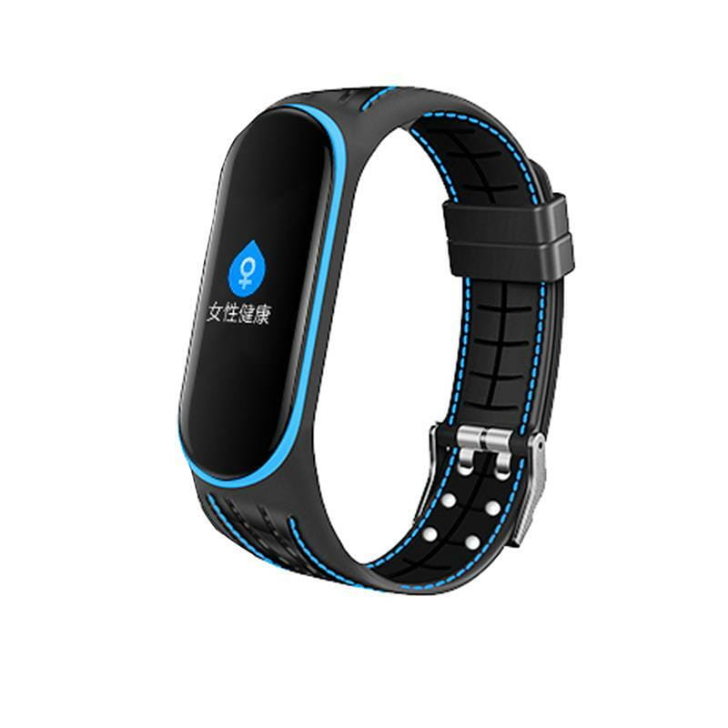 Ремінець BeCover Lattice Style для Xiaomi Mi Smart Band 5/Mi Smart Band 6/Mi Smart Band 7 Blue (705159)