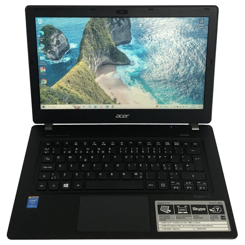 Ноутбук Acer Aspire V3-371 / 13.3" (1366х768) / i3-5005U / 4GB / 120GB SSD / Win10 - Б/у