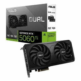 Видеокарта GF RTX 5060 Ti 16GB GDDR7 Dual EVO OC Asus (DUAL-RTX5060TI-O16G-EVO BULK)