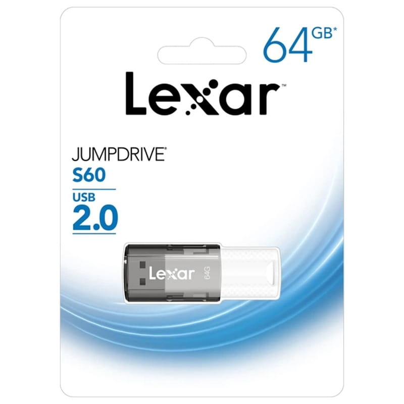 Флеш-накопичувач USB2.0 64GB Lexar JumpDrive S60 Black (LJDS060064G-BNBNG)
