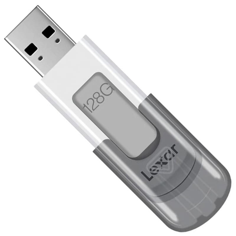 Флеш-накопитель USB3.2 128GB Lexar JumpDrive V100 White/Grey (LJDV100-128ABGY)