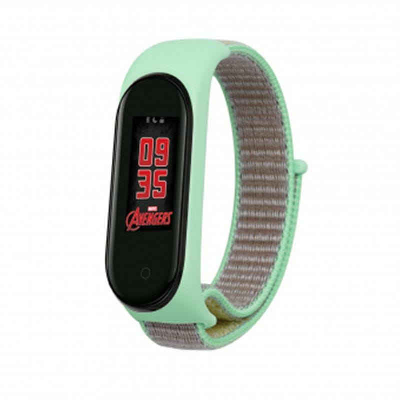 Ремешок BeCover Nylon Style для Xiaomi Mi Smart Band 5/Mi Smart Band 6 Green/Sand (705419)