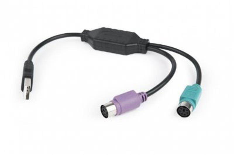 Контроллер Cablexpert (UAPS12-BK), USB 1.1/2 x PS/2, 0.3 м, черный