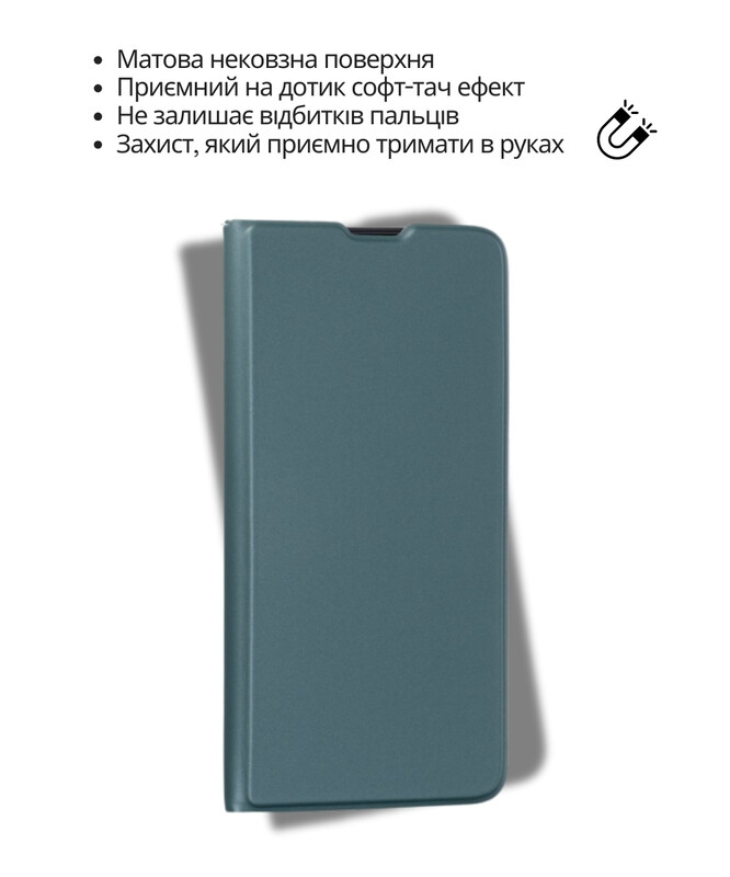 Чeхол-книжка BeCover Exclusive New Style для Xiaomi Redmi Note 15 Pro 4G Dark Green (714931)