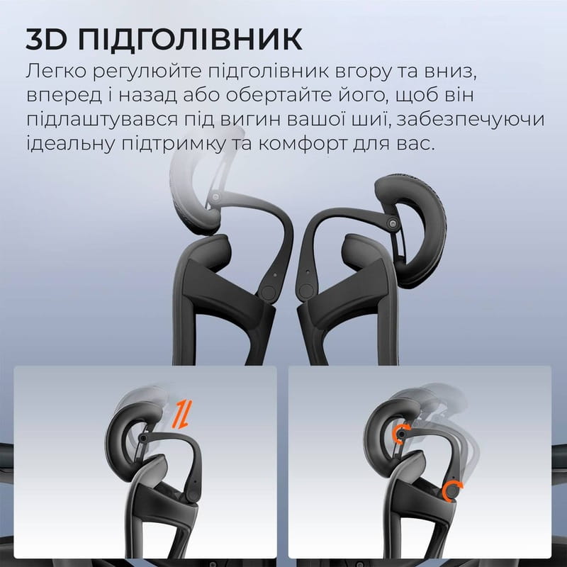 Крісло офісне Sihoo Doro C300 Pro Mesh Black with footrest (Doro-C300-Pro-M101-JT)