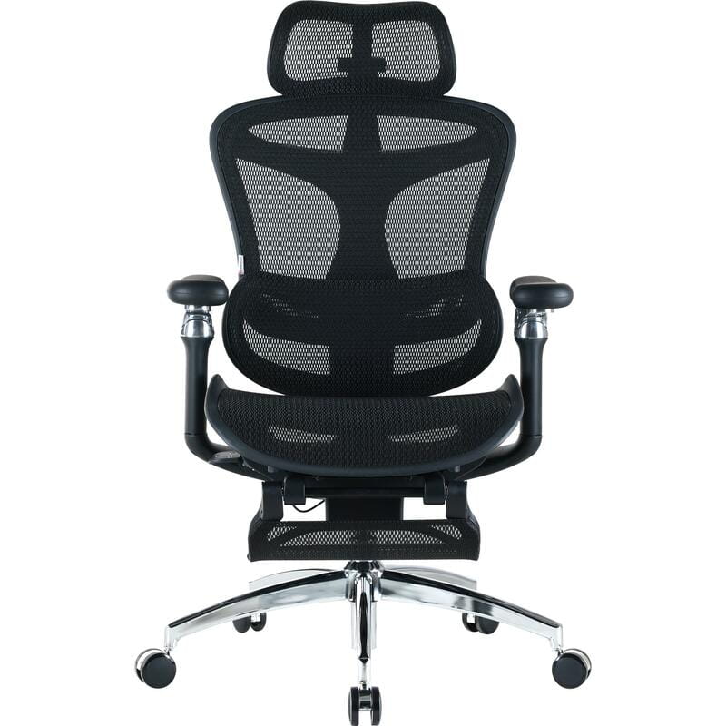 Крісло офісне Sihoo Doro C300 Pro Mesh Black with footrest (Doro-C300-Pro-M101-JT)