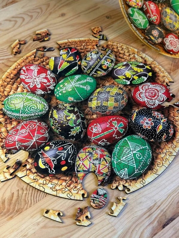 Пазл дерев`яний UkrainianPuzzles Писанки
