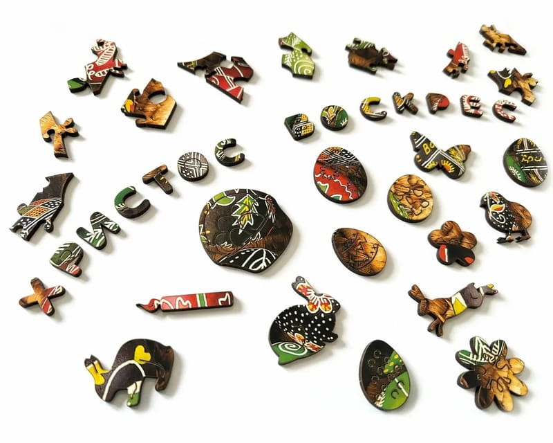 Пазл дерев`яний UkrainianPuzzles Писанки