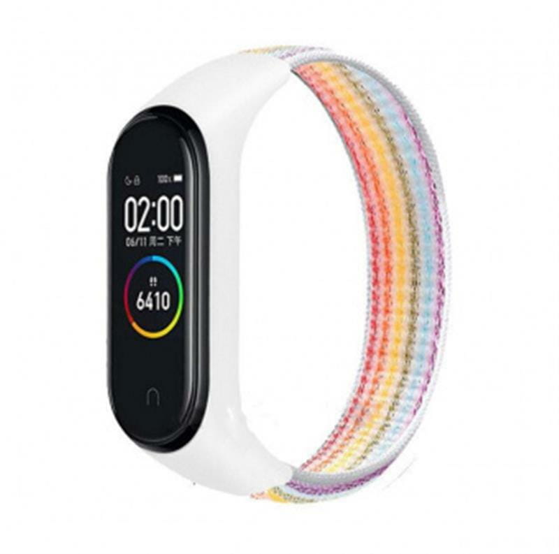 Ремінець BeCover Nylon Style для Xiaomi Mi Smart Band 5/Mi Smart Band 6 Rainbow (705430)