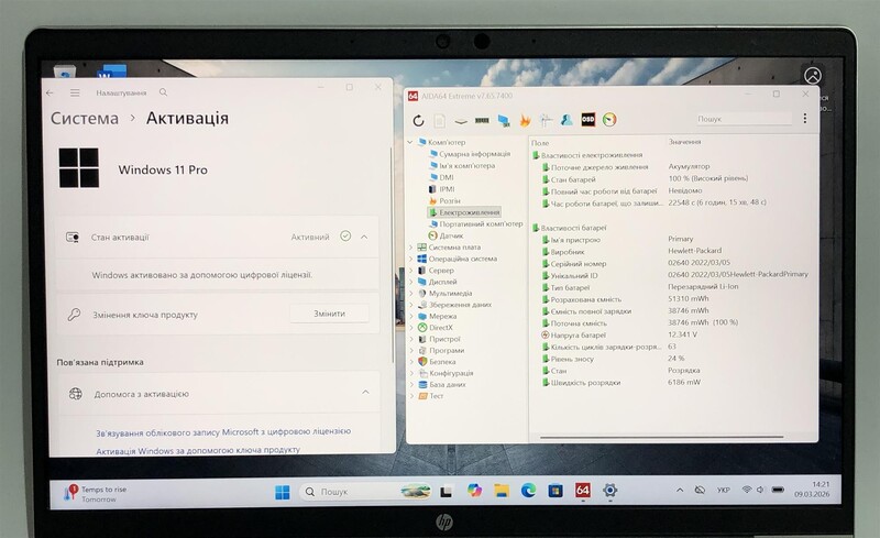 Ноутбук HP ProBook 440 G9 / 14" FullHD IPS / i3-1215U / 8GB / 128GB SSD / Win11Pro - Б/у