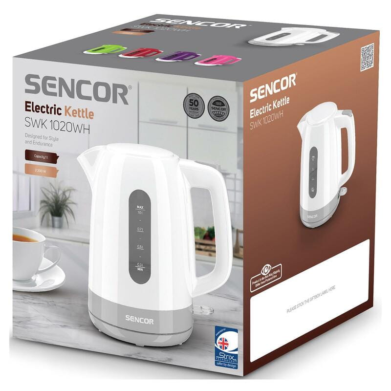 Електрочайник Sencor SWK 1020WH