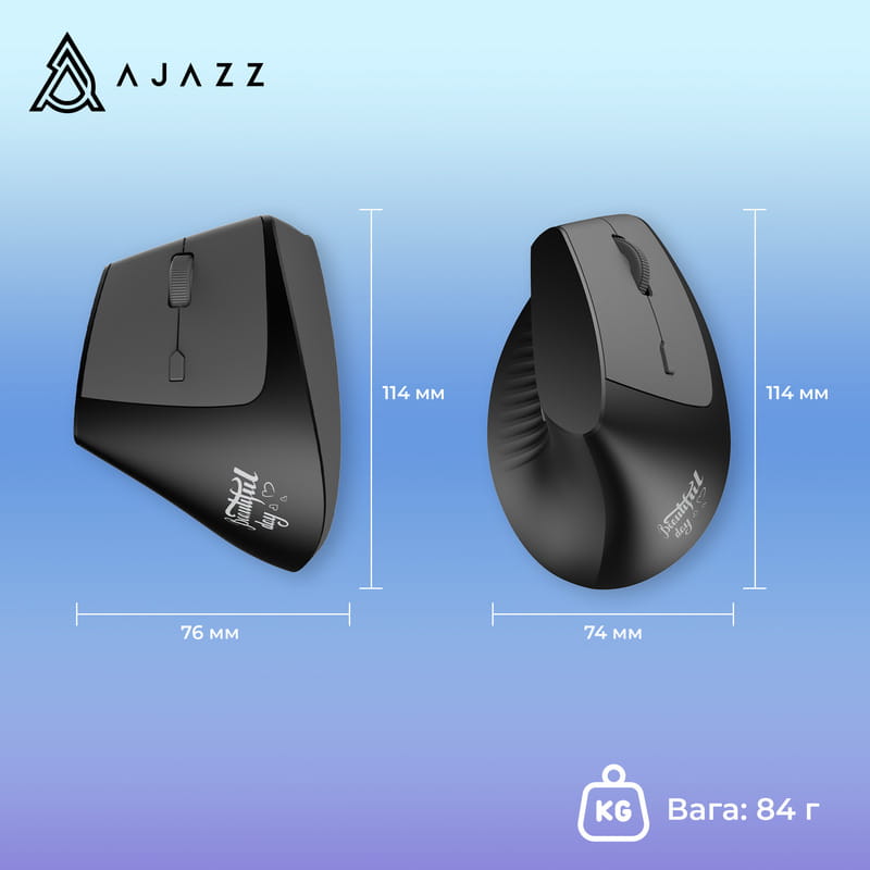 Миша бездротова Ajazz i-300 Black (i300-B)