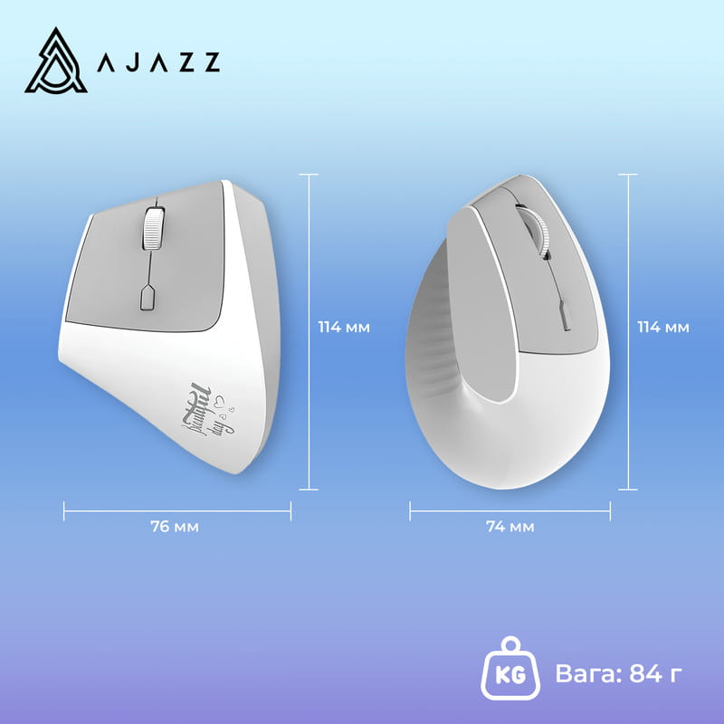 Миша бездротова Ajazz i-300 White (i300-W)
