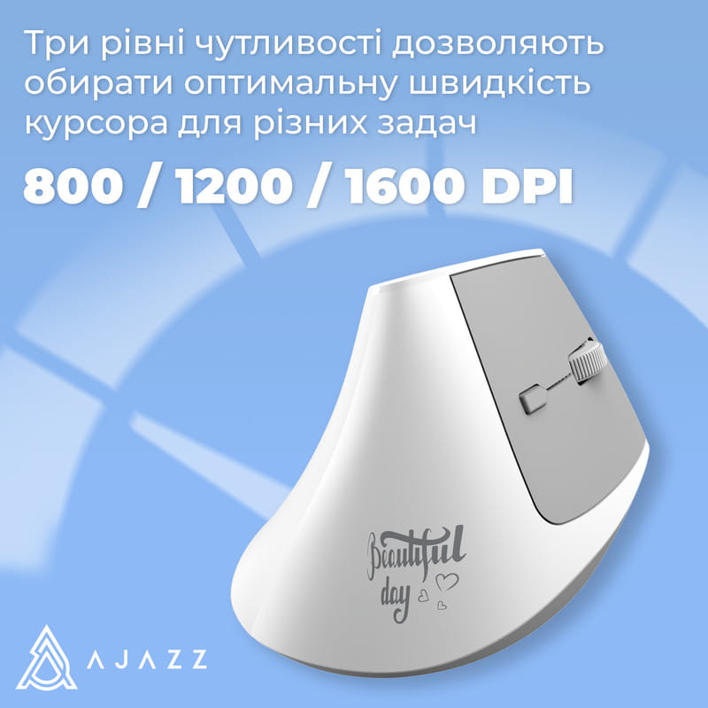 Миша бездротова Ajazz i-300 White (i300-W)