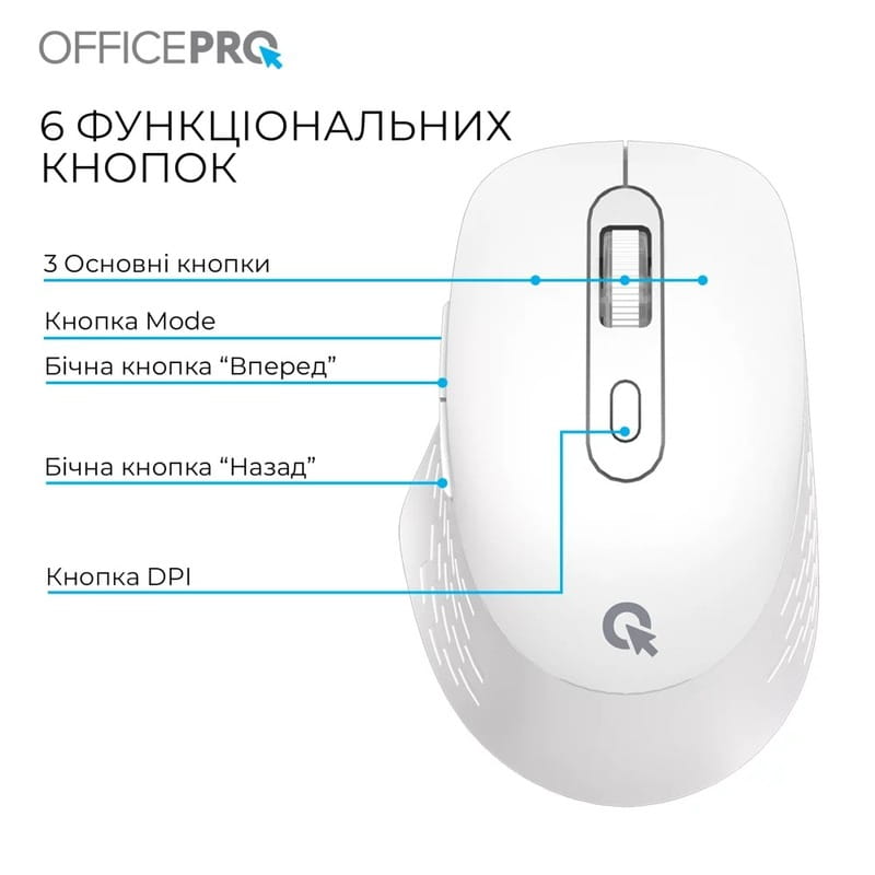 Миша бездротова OfficePro M265W White